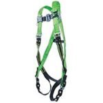Honeywell P950-4/UGN Miller DuraFlex Python Pass Through Full Body Harness with D-Ring, Universal, Green