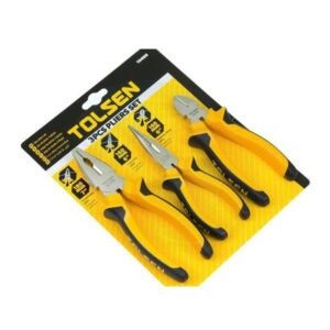 3pcs Insulated Combination Long Nose Diagonal Side Cutting Pliers Set