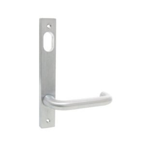 Kaba N600 Narrow Style Plate w/ Cylinder Hole Lever Satin Chrome Plate N601V25SCP