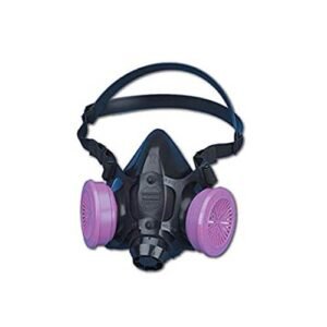North by Honeywell 770030M 7700 Series Half Mask Respirator W/O Filter, Capacity, Volume, Standard, Medium, Navy