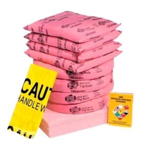 PIG RFL336 Spill Kit Refill, Chem/Hazmat, Pink