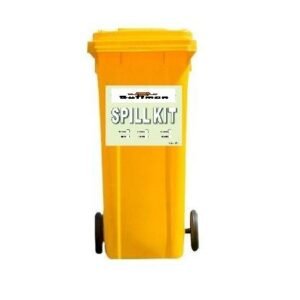 OIL & FUEL absorbent SPILL KIT 120 LITER WHEELED BIN
