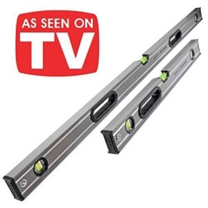 STANLEY XMS18LEVEL2 1200mm STA543648 and 600mm STA543624 Fatmax Box Beam Levels