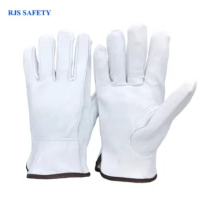Safety Work Gloves Sheepskin Leather Men Working Welding Gloves Safety Protective Garden Sports MOTO Wear-resistin Gloves 4020W