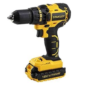 Stanley Cordless Brushless Hammer Drill, 18V, SBH20S2K-B5, Yellow