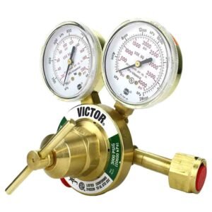 VICTOR Heavy Duty Oxygen Regulator Model- 350-125-540 Delivery Rate: 5-125 psi-CGA-540-Full Brass-Genuine Victor