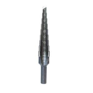 IRWIN 10502850 1M 9 Hole sizes Step Drill Bit (4mm - 12mm), 1mm increments