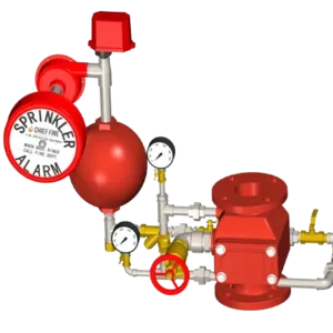 Chief Fire Alarm Check Valve (ACV) Vertical Trim Flange x Flange End, 300PSI , UL/FM , Model CF-100
