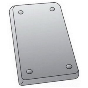 O-Z/Gedney FS1-BCS Blank Cover for Ridge Top Box, Steel