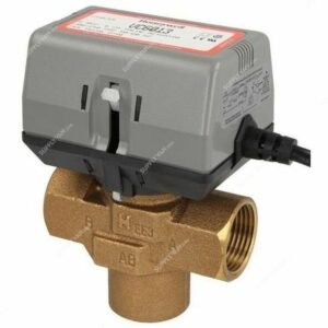Honeywell Three-Way FCU Electric Valve Actuator, VS83C20PP, 3/4 Inch, BSPP, Black/Gold