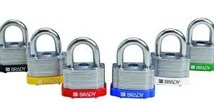 Laminated Steel Padlocks - Key retaining
