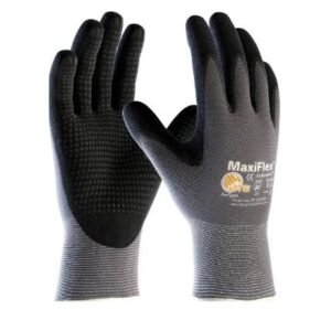 Maxiflex 34-874 Ultimate Nitrile Grip Work Gloves, Large, 3 Pair