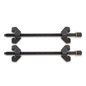 2-Piece Coil Spring Compressor Set Black 370millimeter