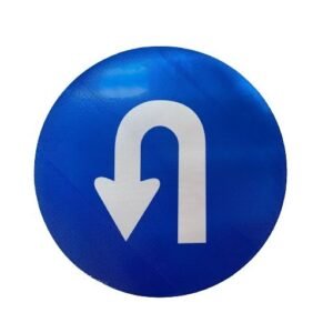 ''U Turn Signboard Size: 60 CM.